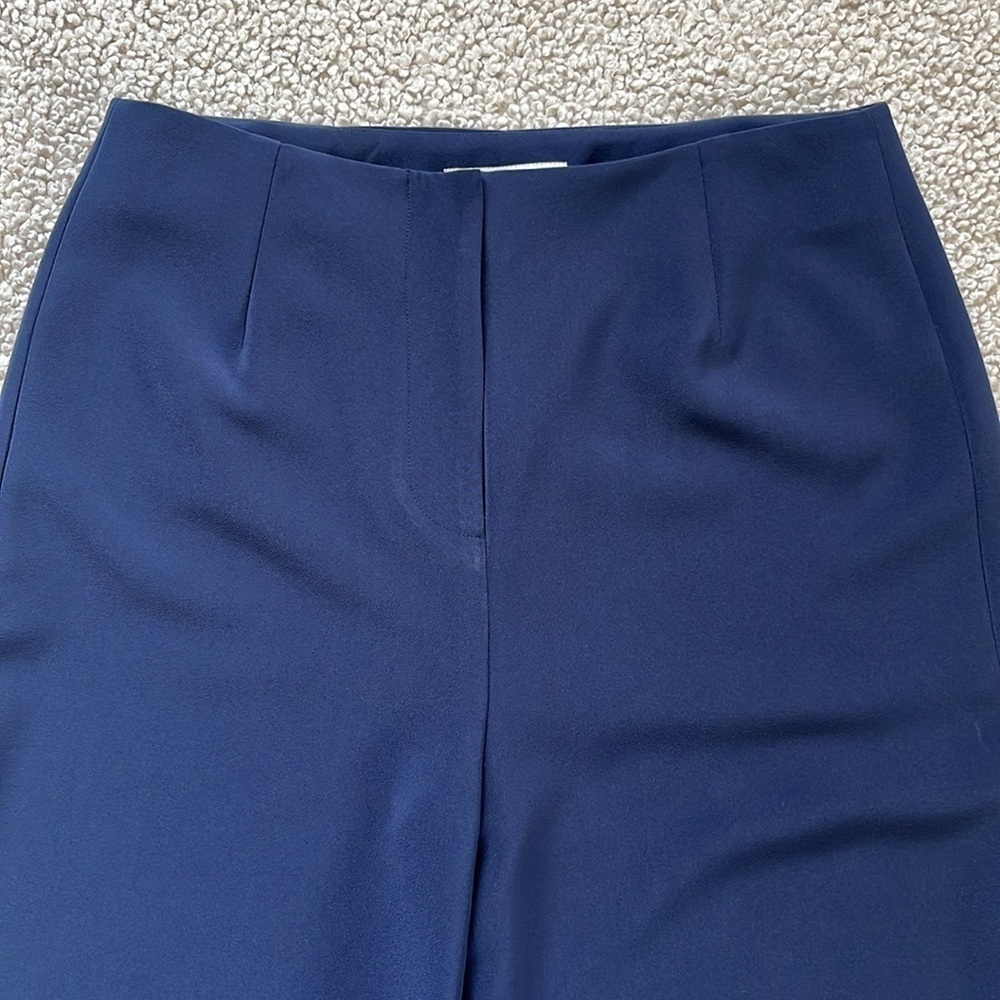 BODEN High Waisted Wide Leg Trousers in Navy Size 6 NWT - Picture 3 of 9